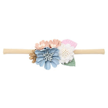 Load image into Gallery viewer, Peral Baby Headbands Flower For Girls Handmade Bundle Nylon Elastic Hair Band Baby Hairband Headdress Newborn Hair Accessories