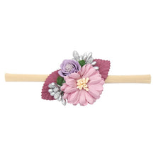 Load image into Gallery viewer, Peral Baby Headbands Flower For Girls Handmade Bundle Nylon Elastic Hair Band Baby Hairband Headdress Newborn Hair Accessories