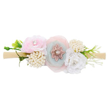 Load image into Gallery viewer, Peral Baby Headbands Flower For Girls Handmade Bundle Nylon Elastic Hair Band Baby Hairband Headdress Newborn Hair Accessories