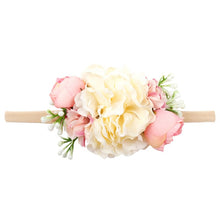 Load image into Gallery viewer, Peral Baby Headbands Flower For Girls Handmade Bundle Nylon Elastic Hair Band Baby Hairband Headdress Newborn Hair Accessories