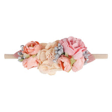 Load image into Gallery viewer, Peral Baby Headbands Flower For Girls Handmade Bundle Nylon Elastic Hair Band Baby Hairband Headdress Newborn Hair Accessories
