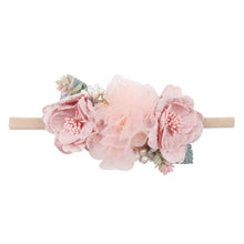 Load image into Gallery viewer, Peral Baby Headbands Flower For Girls Handmade Bundle Nylon Elastic Hair Band Baby Hairband Headdress Newborn Hair Accessories