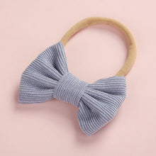 Load image into Gallery viewer, Baby Headband Bow Headbands For Girl Corduroy Head Band Thin Nylon Hairband Newborn Kids Toddler Hair Accessories Spring Summer