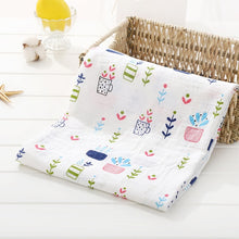 Load image into Gallery viewer, Baby Blanket Bath Towel Bamboo Swaddle Blanket Diaper Gauze Muslin Blanket 120 Baby Blankets Newborn Blanket Swaddle Cotton