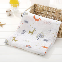 Load image into Gallery viewer, Baby Blanket Bath Towel Bamboo Swaddle Blanket Diaper Gauze Muslin Blanket 120 Baby Blankets Newborn Blanket Swaddle Cotton