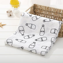 Load image into Gallery viewer, Baby Blanket Bath Towel Bamboo Swaddle Blanket Diaper Gauze Muslin Blanket 120 Baby Blankets Newborn Blanket Swaddle Cotton