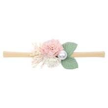 Load image into Gallery viewer, Peral  Baby Headbands Flower For Girls Handmade Bundle Nylon Elastic  Hair Band Baby Hairband Headdress Newborn Hair Accessories
