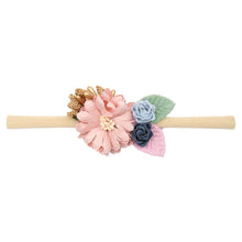 Load image into Gallery viewer, Peral  Baby Headbands Flower For Girls Handmade Bundle Nylon Elastic  Hair Band Baby Hairband Headdress Newborn Hair Accessories
