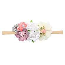 Load image into Gallery viewer, Peral  Baby Headbands Flower For Girls Handmade Bundle Nylon Elastic  Hair Band Baby Hairband Headdress Newborn Hair Accessories
