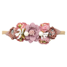 Load image into Gallery viewer, Peral  Baby Headbands Flower For Girls Handmade Bundle Nylon Elastic  Hair Band Baby Hairband Headdress Newborn Hair Accessories
