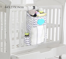 Load image into Gallery viewer, Baby Newborn Bed Storage Organizer Crib Hanging Storage Bag Caddy Organizer For Baby Essentials Bedding Set Diaper Storage Bag
