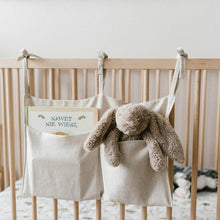 Load image into Gallery viewer, Baby Newborn Bed Storage Organizer Crib Hanging Storage Bag Caddy Organizer For Baby Essentials Bedding Set Diaper Storage Bag
