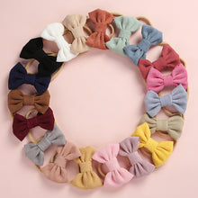 Load image into Gallery viewer, Baby Headband Bow Headbands For Girl Corduroy Head Band Thin Nylon Hairband Newborn Kids Toddler Hair Accessories Spring Summer
