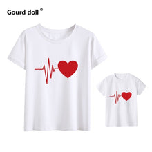 Load image into Gallery viewer, Cute Family Look Matching Clothes Mommy And Me Tshirt Mother Daughter Son Outfits Women Mom T-shirt Baby Girl Boys T Shirt
