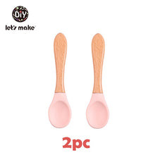 Load image into Gallery viewer, Let'S Make 1set Silicone Baby Feeding Set Waterproof Spoon Non-Slip Feedings Silicone Bowl Tableware Baby Products Baby Plate
