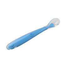 Load image into Gallery viewer, Hot Sale Baby Soft Silicone Spoon Candy Color Temperature Sensing Spoon Children Food Baby Feeding Tools Infant Feeding Spoon
