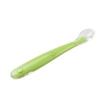 Load image into Gallery viewer, Hot Sale Baby Soft Silicone Spoon Candy Color Temperature Sensing Spoon Children Food Baby Feeding Tools Infant Feeding Spoon

