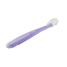 Load image into Gallery viewer, Hot Sale Baby Soft Silicone Spoon Candy Color Temperature Sensing Spoon Children Food Baby Feeding Tools Infant Feeding Spoon
