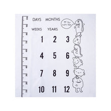 Load image into Gallery viewer, Newborn baby Monthly Growth Milestone Blanket photography props Background Cloth Commemorate Rug Girls Boy blanket Kids Shooting
