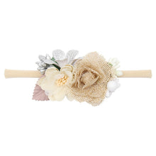 Load image into Gallery viewer, Peral  Baby Headbands Flower For Girls Handmade Bundle Nylon Elastic  Hair Band Baby Hairband Headdress Newborn Hair Accessories
